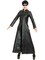 Womens Street Fighter Diva Black Faux Leather Long Jacket Coat